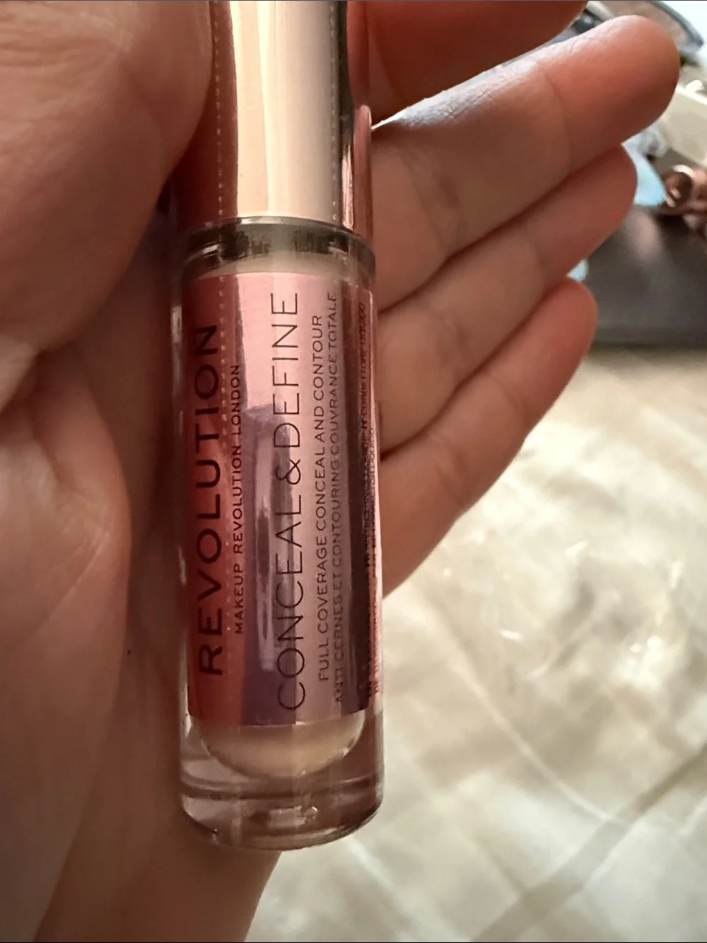 Revolution Conceal & Define Liquid Concealer in Light Pink